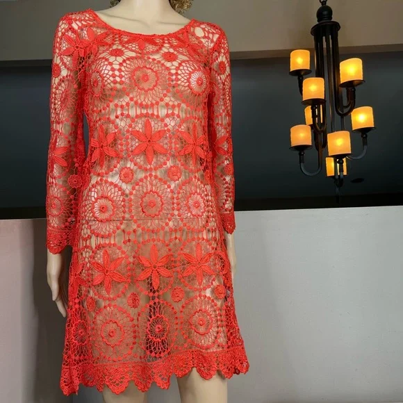 white christmas dresses NWT H&M Coachella Collection Crochet Cover Up Tunic-Size Small – Second Bite